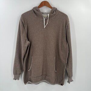 The Normal Brand Brown Wash Pullover Hoodie